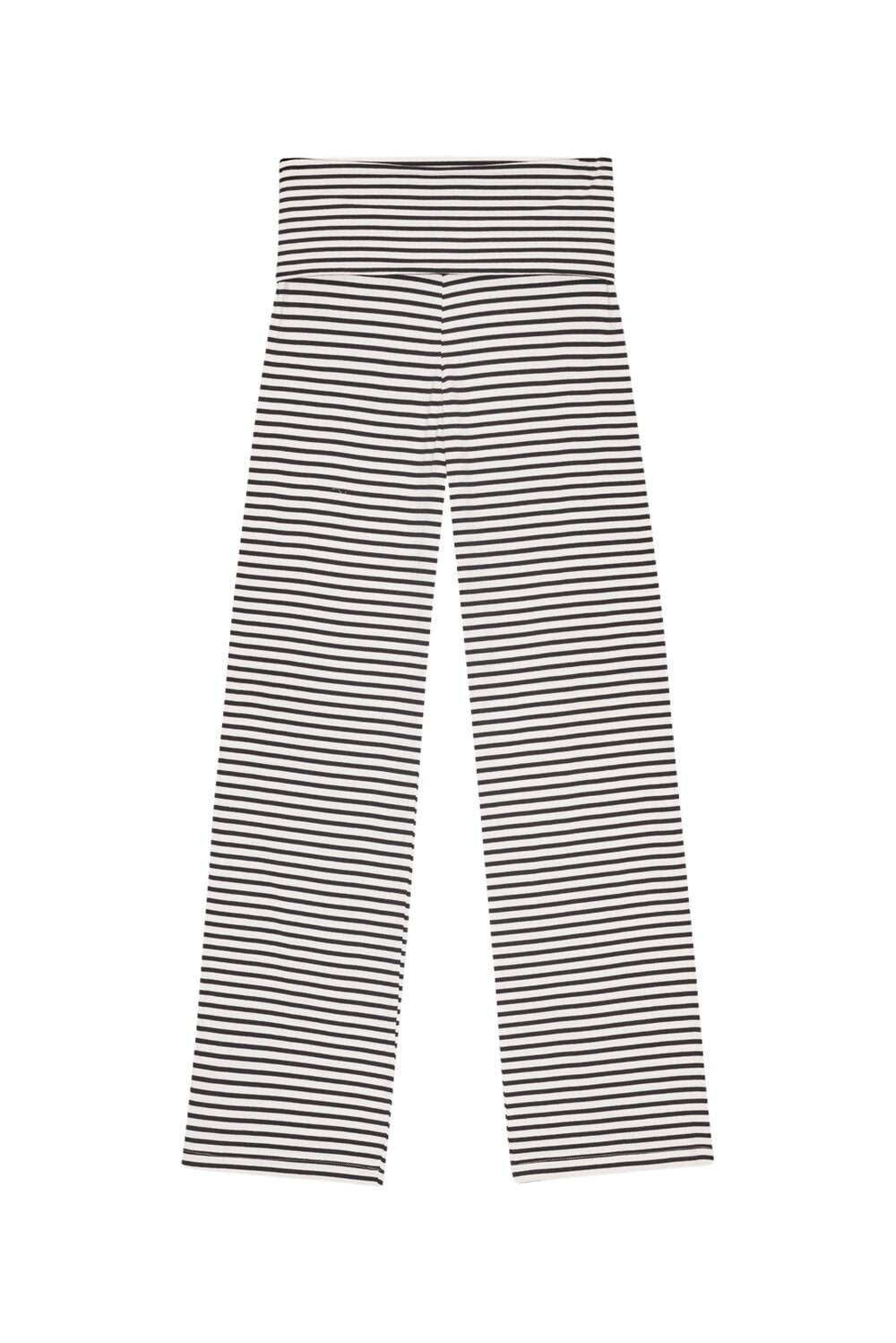 Pure Cotton stripe bukser - ecru/moonless night